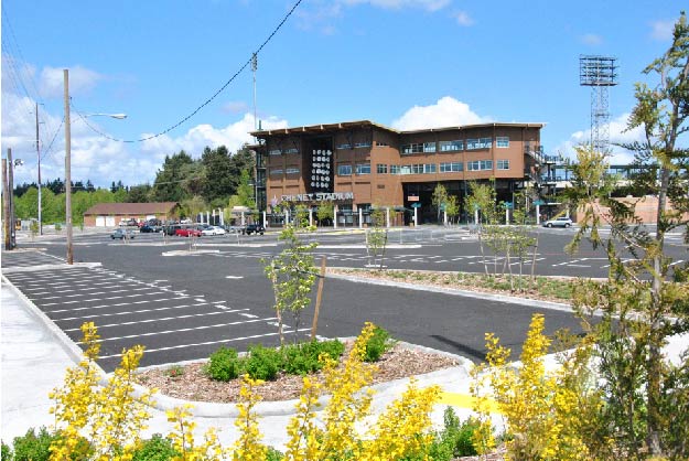 Cheney Stadium Green Parkinglot