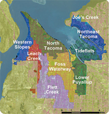Image of the Tacoma Watersheds
