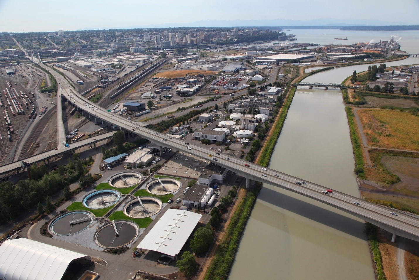 Tacoma Aerial of treatment plant