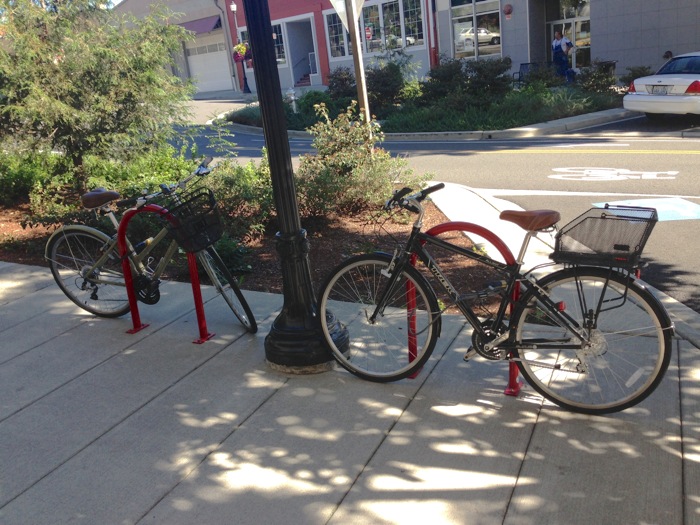 Image of a bike rack in the City of Tacoma