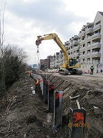 Image of construction on the Stadium wall