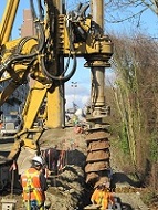 Image of construction on the Stadium wall