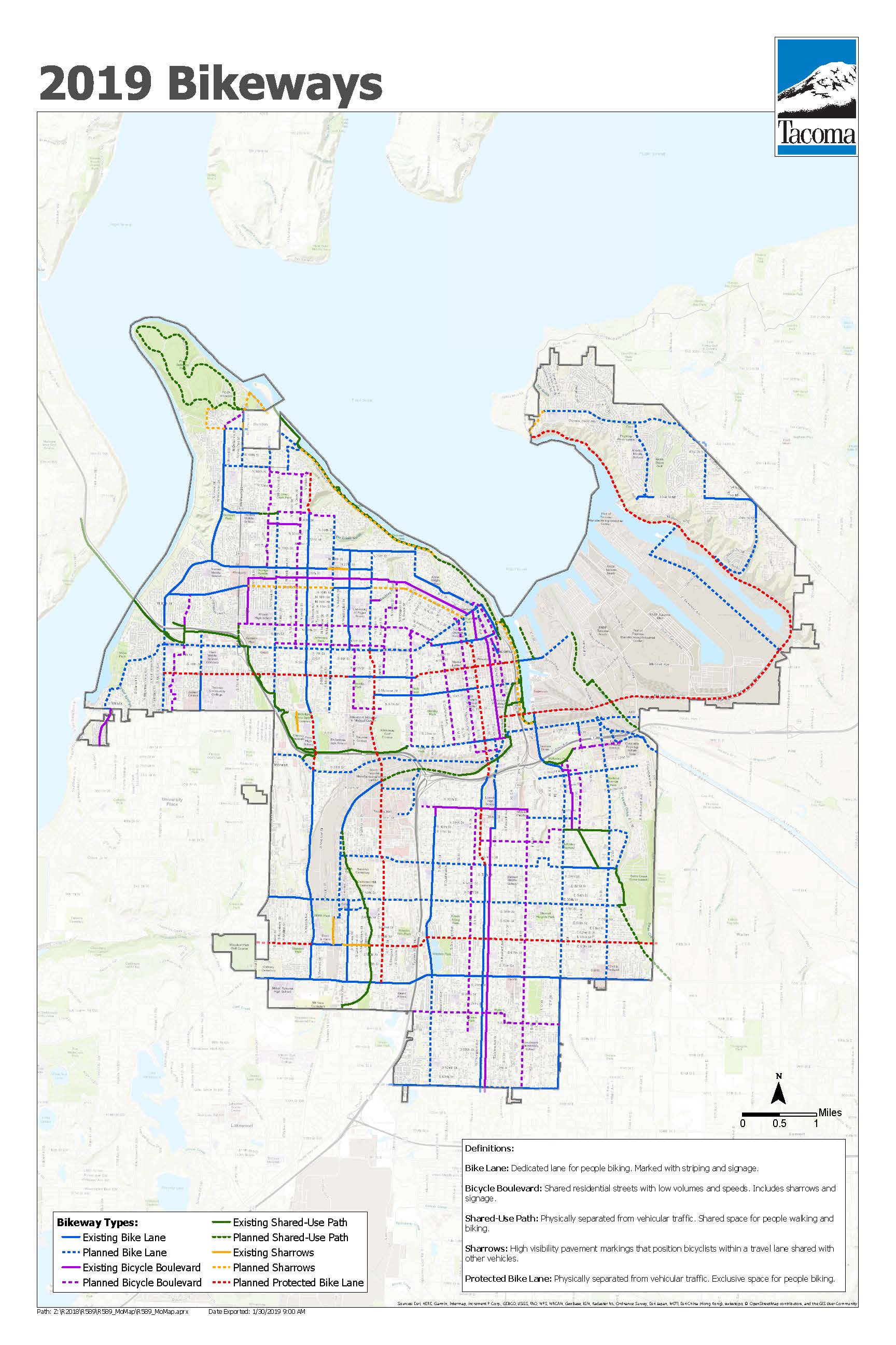 2019 Bikeways Map