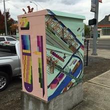 Traffic box wrap by Tim + April