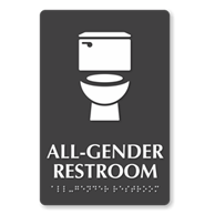 Photo of All-Gender Restroom Sign