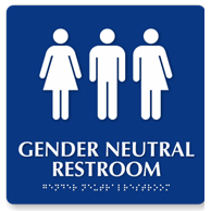 Photo of Gender Neutral Restroom Sign