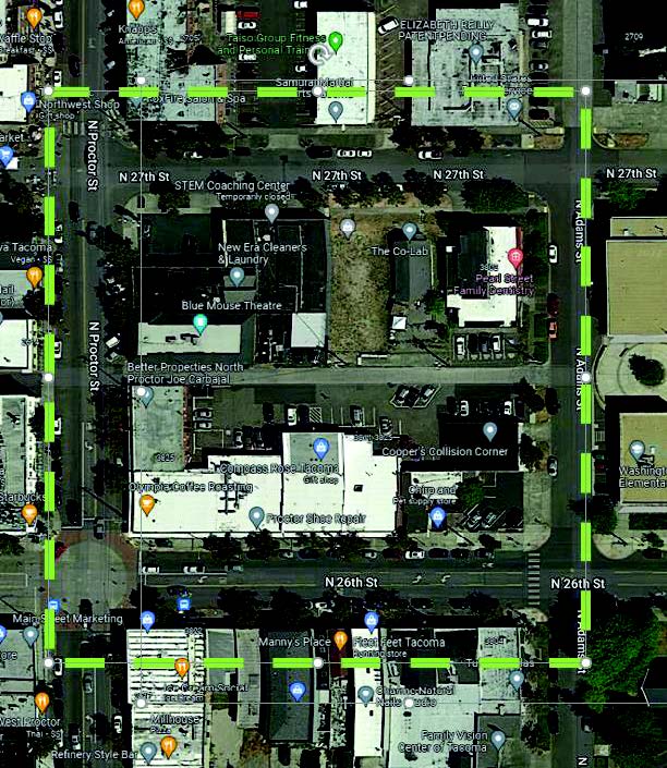 Proctor Business District Map Proctor Business District Map