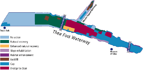 Foss Waterway Cleanup Map