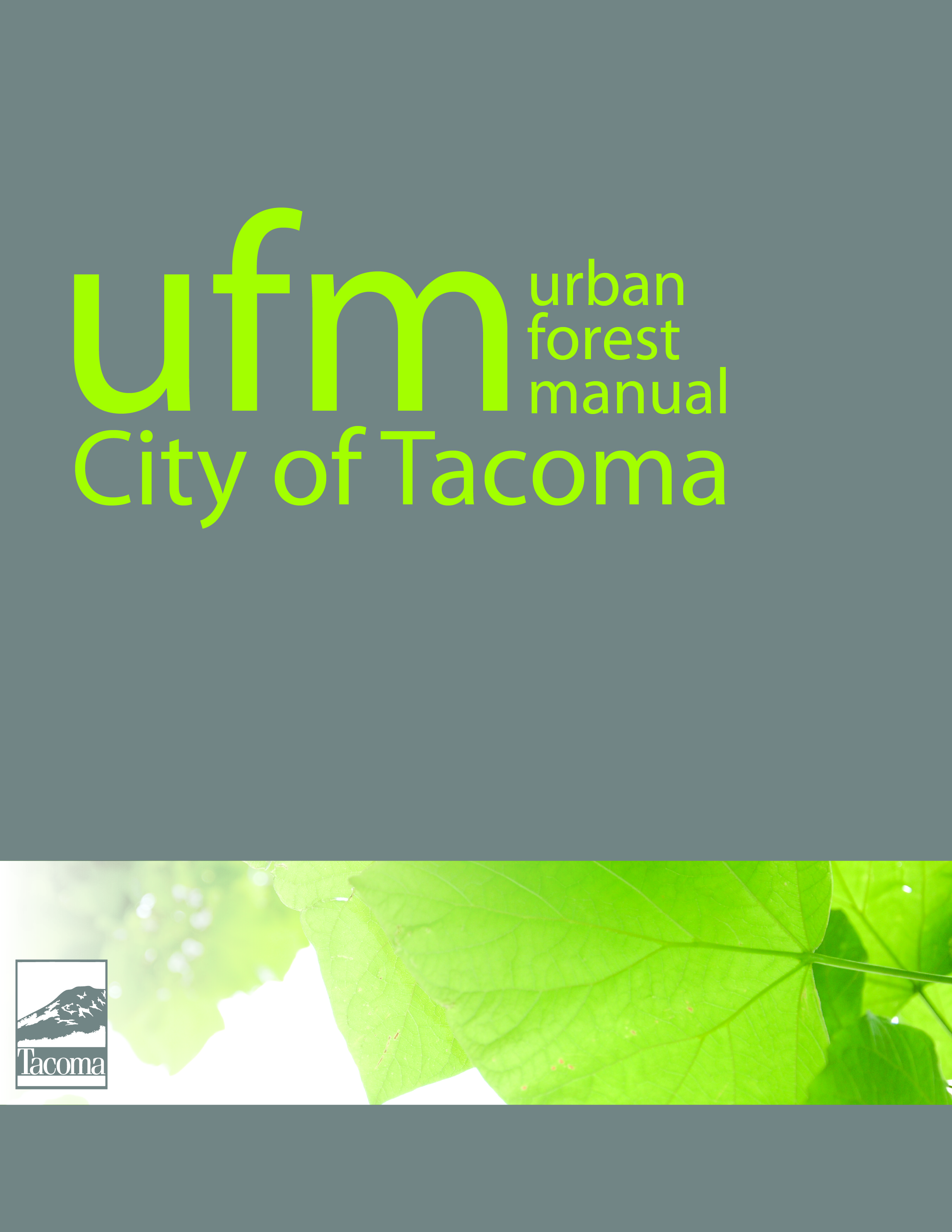 Image of Urban Forest Manual front cover