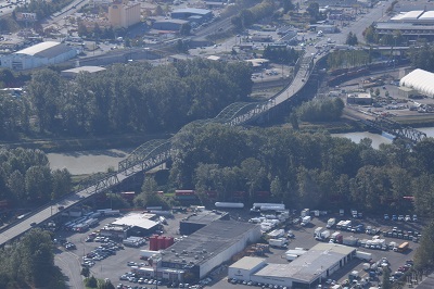 Puyallup River Bridge Aerial View