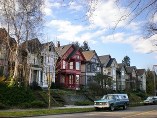 historic buildings on street