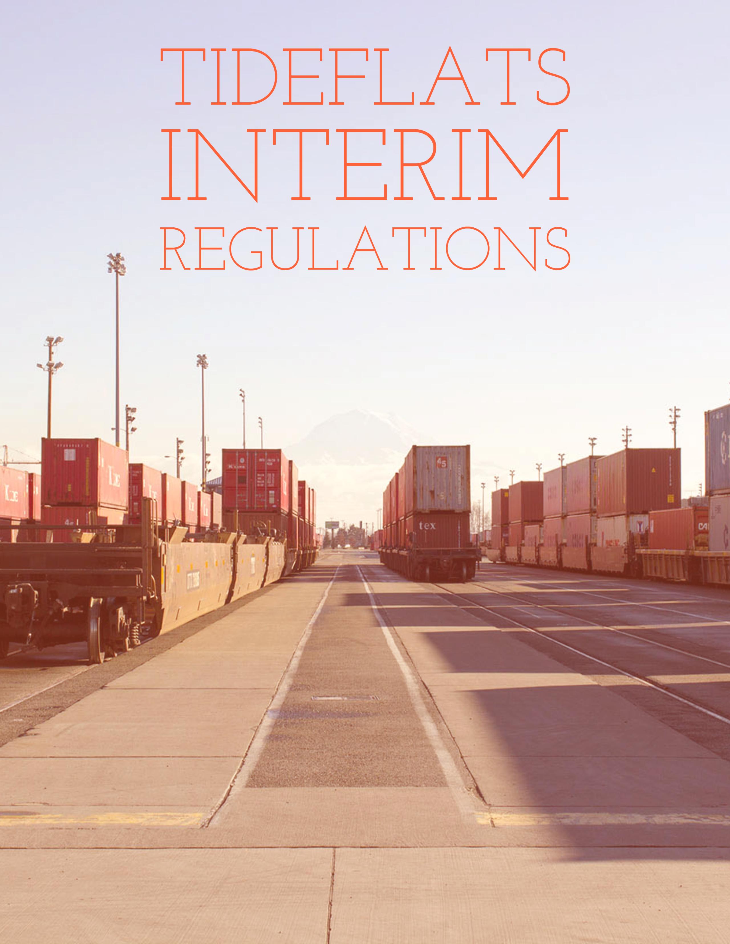 Tideflats Interim Regulations Tideflats Interim Regulations