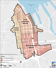 downtown subarea map image