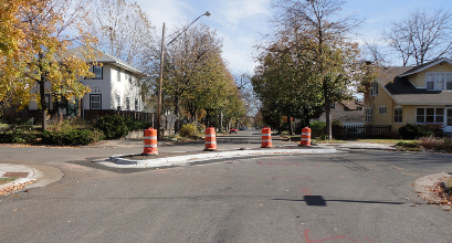 S 78th St and Park Ave Traffic Calming examples