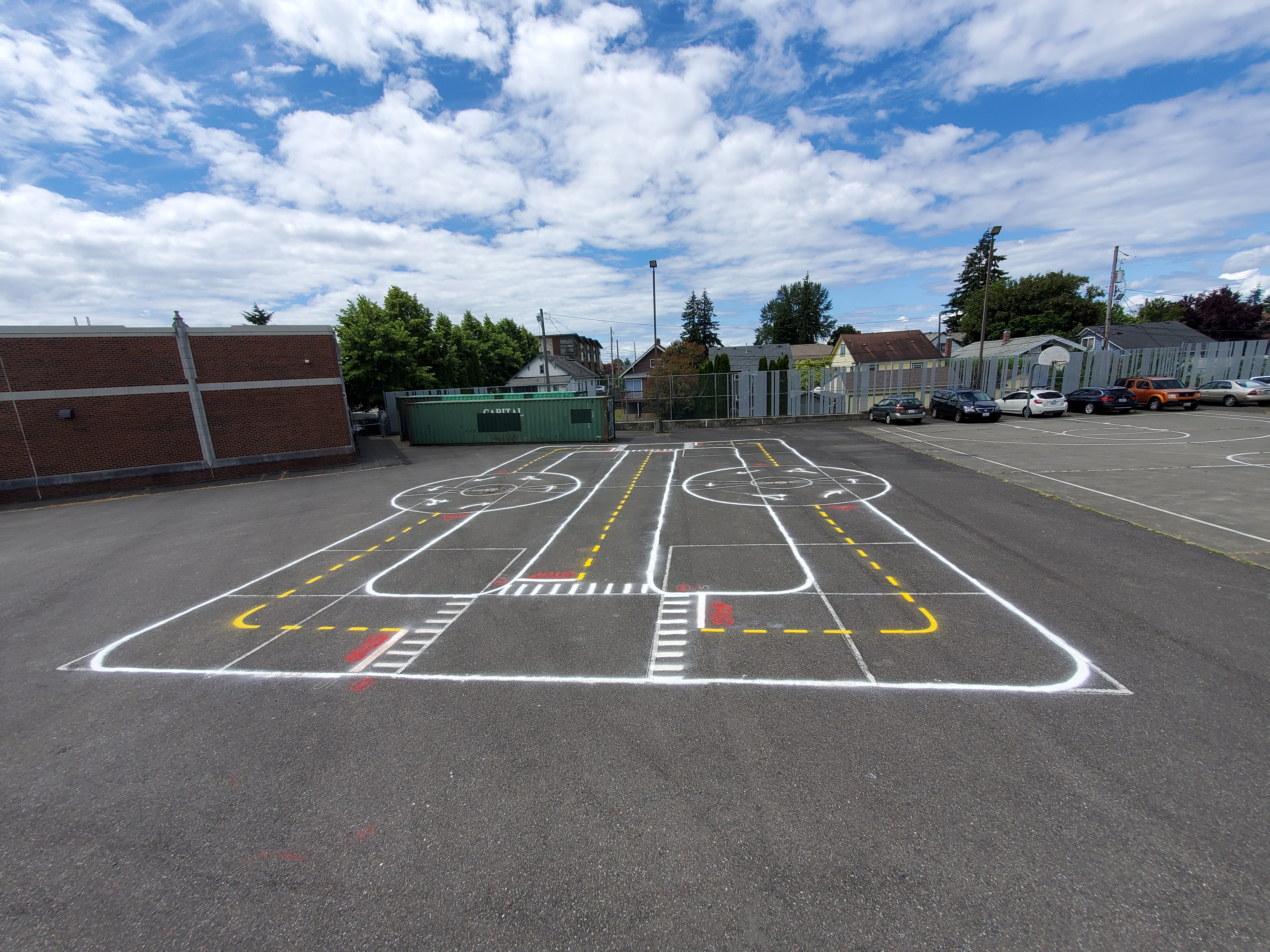 Image of the layout of a traffic garden